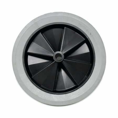 Rubbermaid Commercial Tilt Truck Wheels, 300 lb Weight Capacity, 12 in. Wheel, Gray FG1011L10000